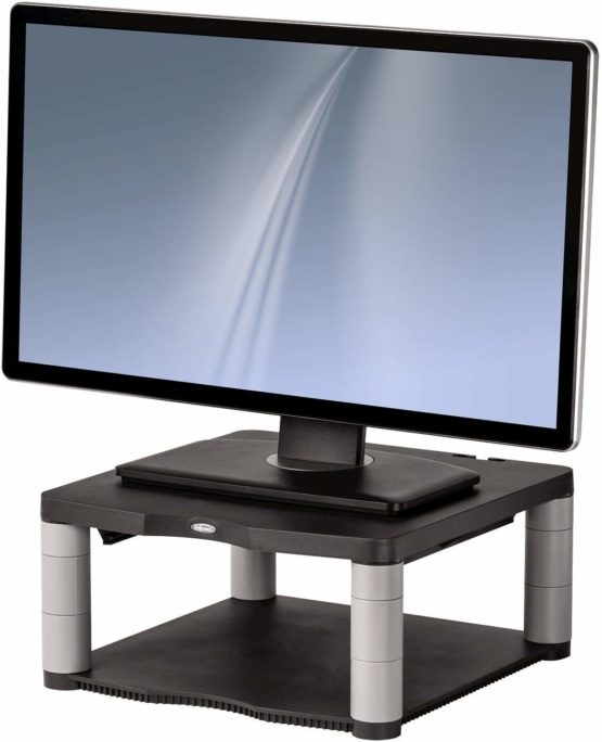 Fellowes Premium Height Adjustable Monitor Stand , Black