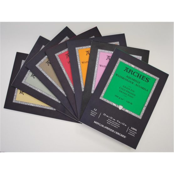 ARCHES 10 x 25 cm 300 GSM Cold Pressed Watercolour Block - Image 4
