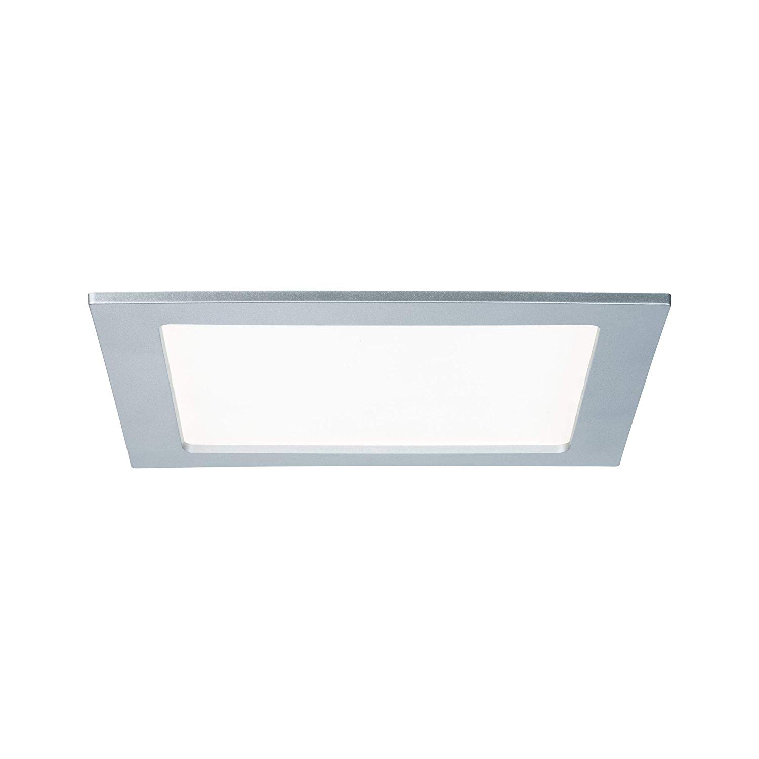 Quality RL Set Panel Angular LED 1x18W 4000K 230V 220x220mm chr met/Plastic, Chrome Matt, 22x22x0,5 cm