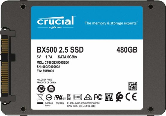 Crucial BX500 480 GB CT480BX500SSD1-Up to 540 MB/s (Internal SSD, 3D NAND, SATA, 2.5 Inch), Black - Image 4