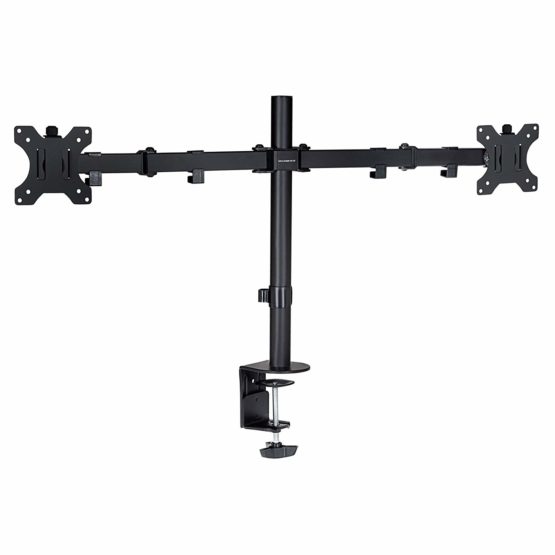 Proper Dual Arm Cantilever Desk Monitor Mount for 13" 19" 23" 24" 27" and 32" Monitors