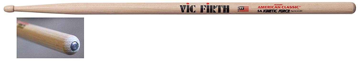 Vic FIrth - American Classic® Drumsticks 5AKF Kinetic Force - American Hickory - Wood Tip, Natural Wood
