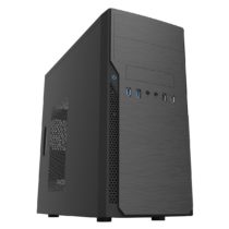 CiT Classic Micro ATX PC Case and 500w PSU, Budget Friendly Office PC case | Black