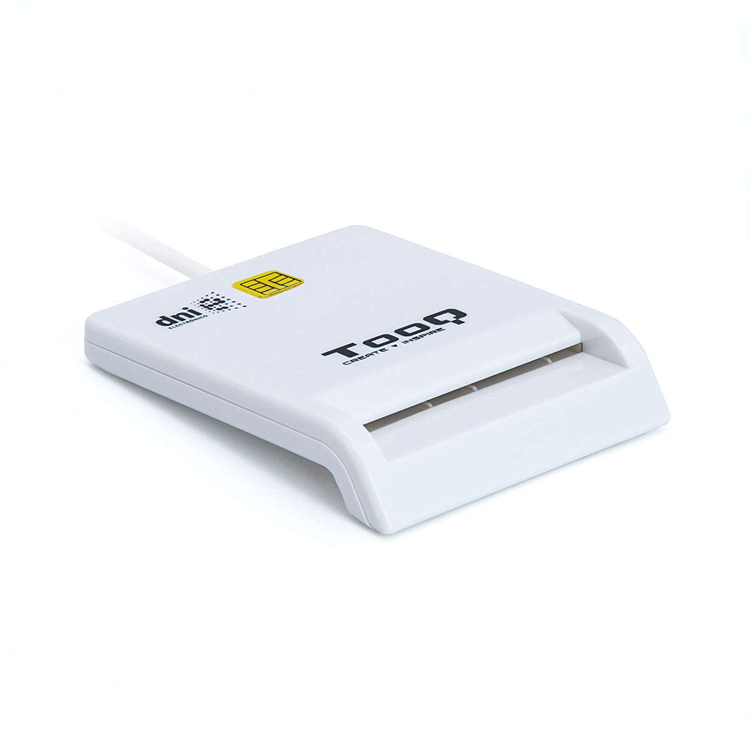 TOOQ TQR-210W USB 2.0 External Electronic ID and Smart Card Reader 480Mbps White