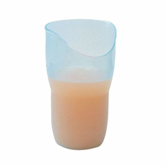 Sammons Preston Nosey Cup, Cut Out Drinking Glass for Stable and Fixed Drinking Position, Functional Translucent Drink Cups for Medical Patients, 8 Ounces - Image 2