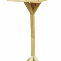 1x Brown Wooden Bird Table