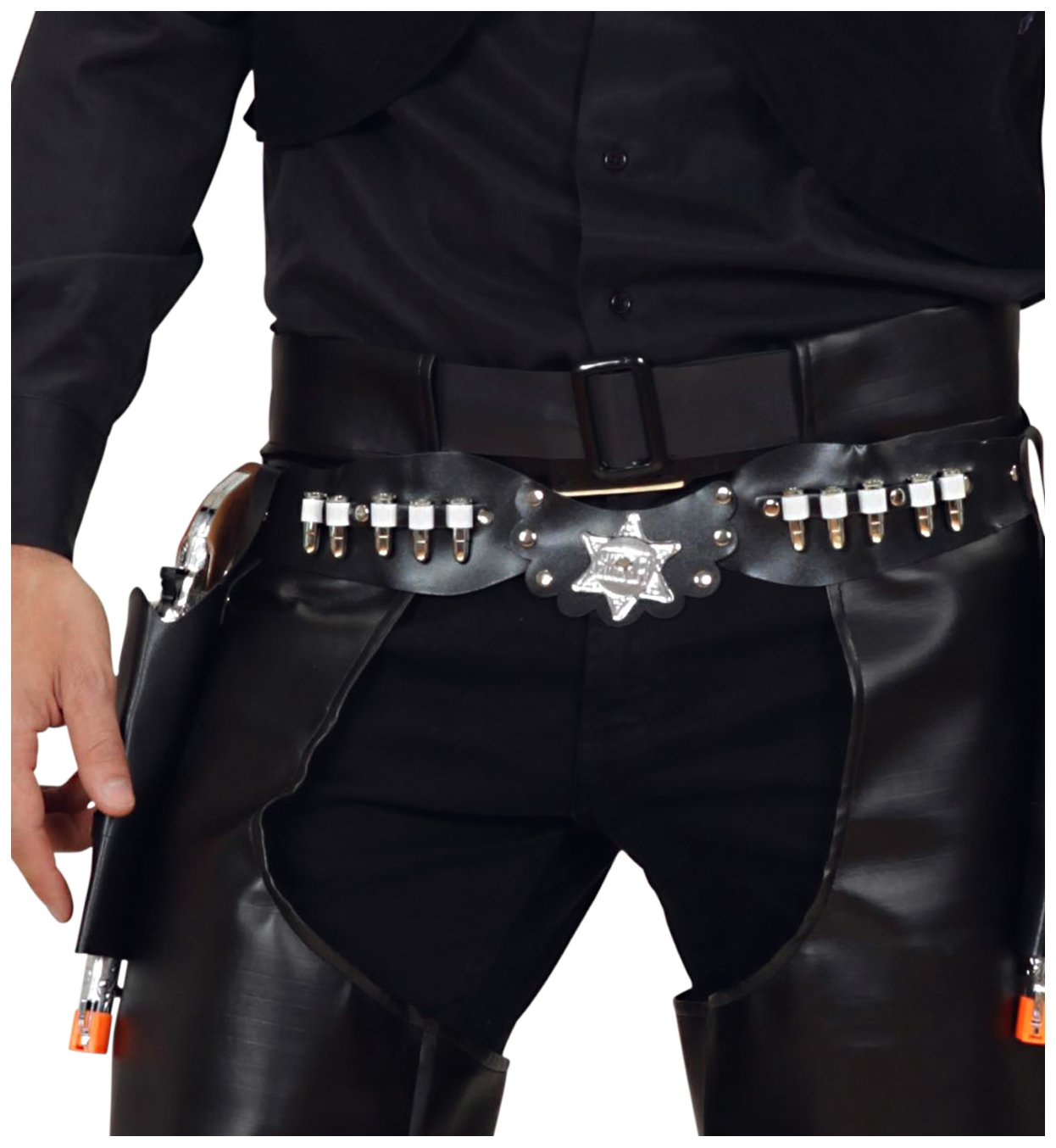 Widmann CINTURONE COWBOY/DOPPIA FONDI, Black - Image 2
