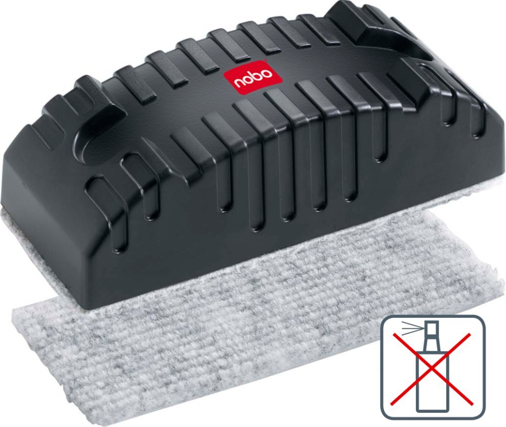 Nobo 34533421 Magnetic Whiteboard Eraser - Black - Image 2