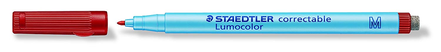 Staedtler 305M WP4 Lumocolor Correctable Transparency Pen Nib M Pack of 4, correct M, 4 count (Pack of 1) - Image 2
