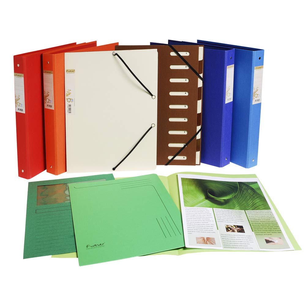 Exacompta, Ref 50104E, Forever Collection, Window Folders, 220 x 310mm in Size, Suitable for A4 Documents - Image 2