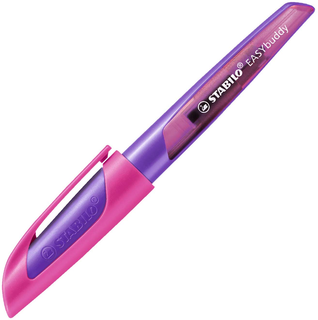 Ergonomic School Fountain Pen - STABILO EASYbuddy - Left Handed - Purple/Magenta