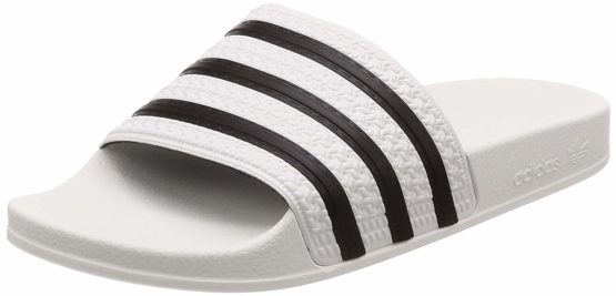 adidas Adilette, Unisex – Adulto Ciabatte,White Core Black White, 9 UK
