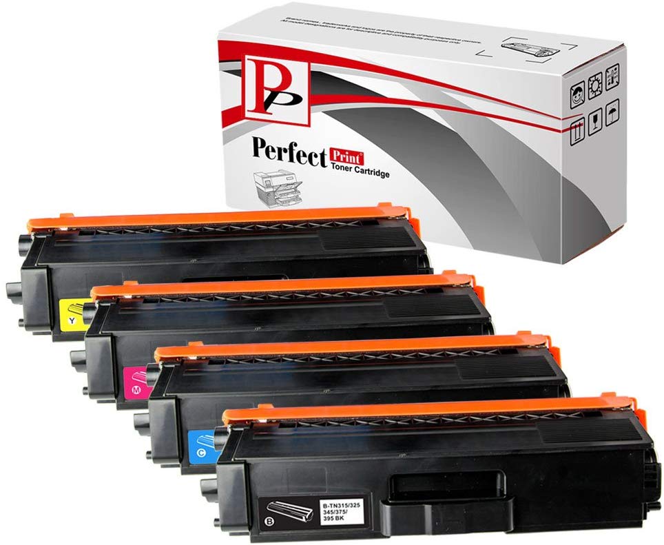 PerfectPrint Compatible Toner Cartridge Replacement for Brother DCP-9055CDN 9270CDN HL-4140CN 4150CDN 4570CDW 4570CDWT MFC-9460CDN 9465CDN 9970CDW TN325 TN-325 (Black/Cyan/Magenta/Yellow