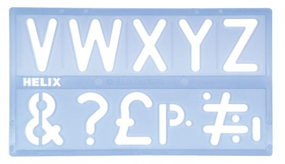 Helix 2"/50mm Upper Case Stencil Set - Image 4