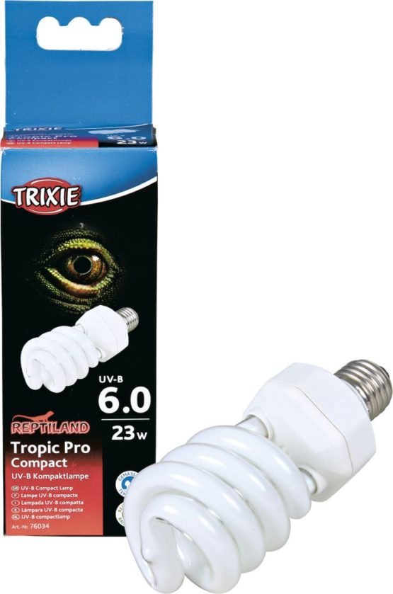 Trixie Tropic Pro Compact 6.0 UV B Compact Lamp, 23 Watt, 60 × 152 mm
