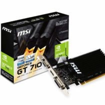 MSI GeForce GT 710 2GD3H LP Graphics Card '2GB DDR3, 954MHz, Low Profile, Low Consumption, VGA, DVI-D, HDMI, HTPC, Silent Passive Fanless Cooling System'