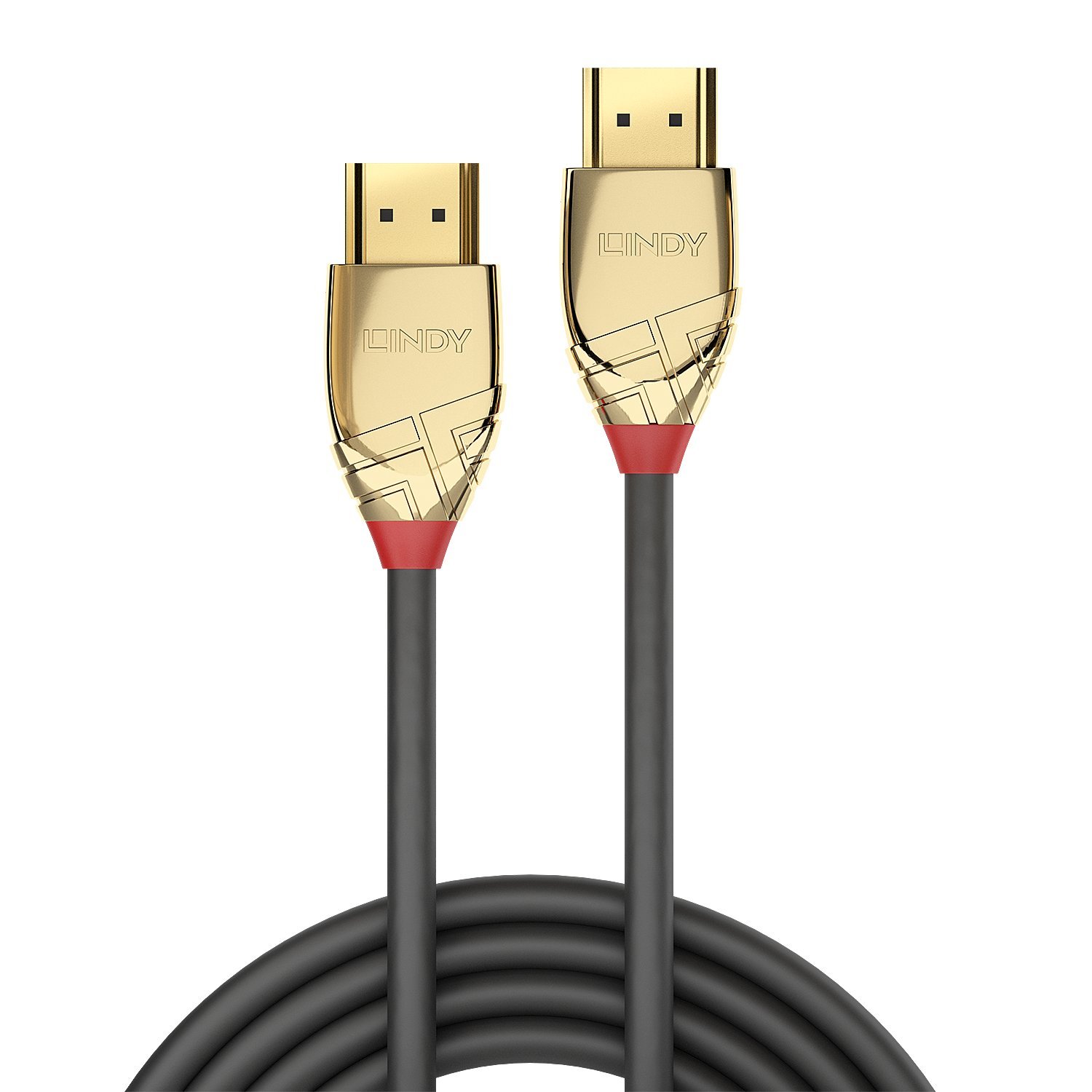 Lindy 2m High Speed HDMI Cable, Gold Line, Premium Design, Gold Plated - Image 2
