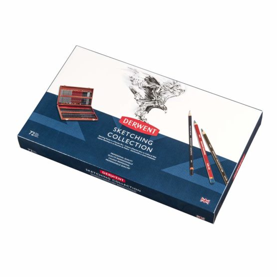 Derwent Sketching Collection, Drawing & Writing, Set Of 72 Pencils In A Wooden Gift Box, Ideal For Sketching, Professional Quality, 2301902 - Image 3