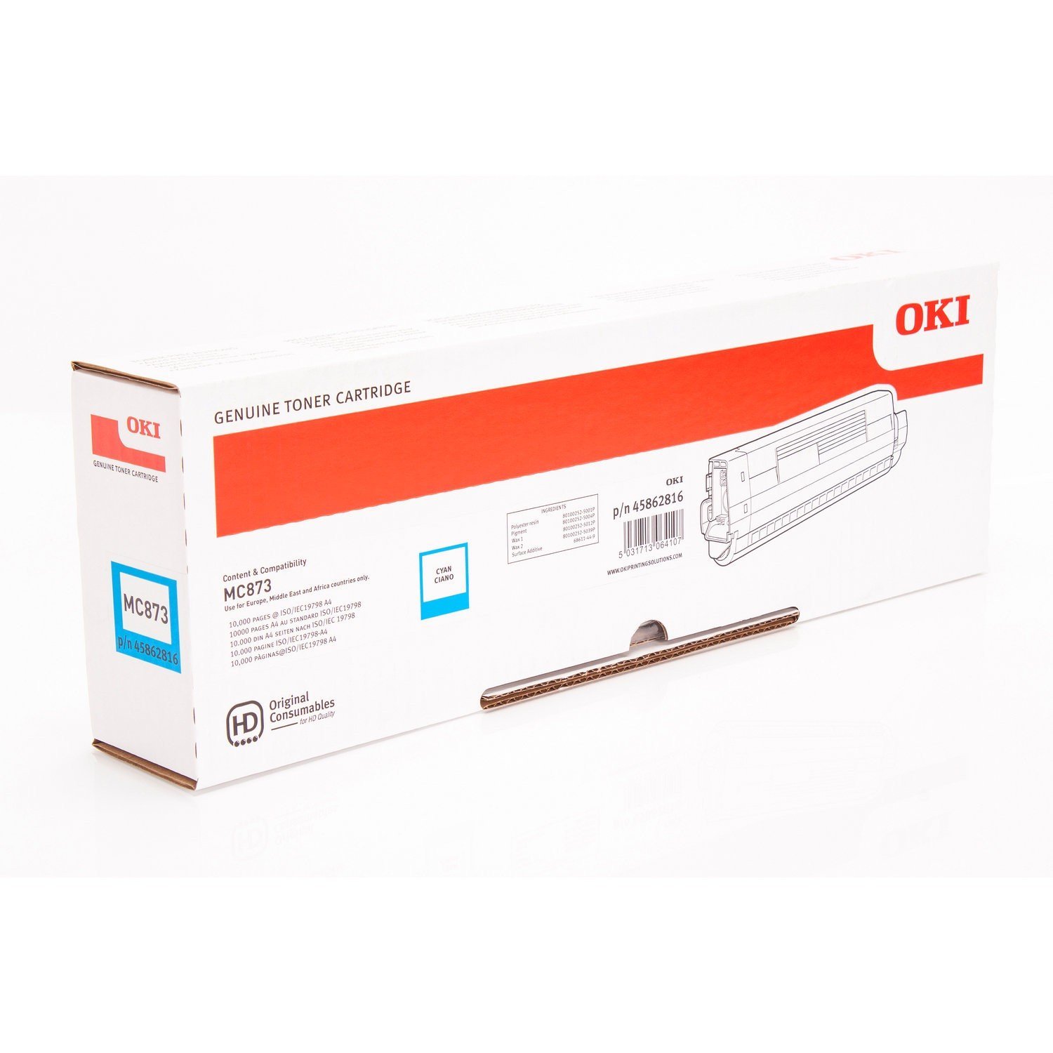 OKI Toner Cartridge for MC853 - Cyan - Image 2