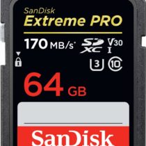 SanDisk Extreme PRO 64GB SDXC Memory Card up to 170MB/s, UHS-1, Class 10, U3, V30