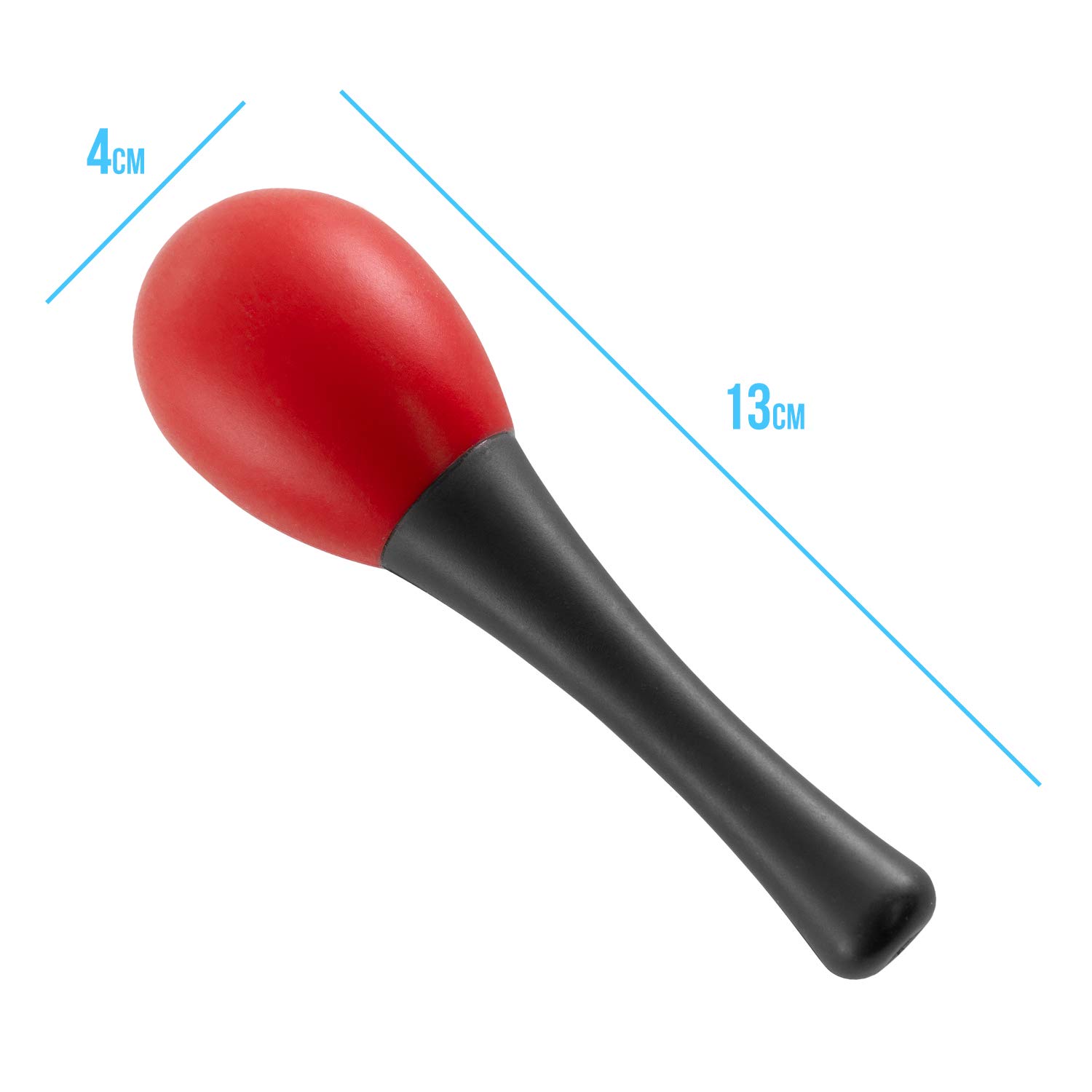 TIGER MAR28-RD Mini Egg Maracas Childrens Percussion Shaker Instrument Red One Pair - Image 4