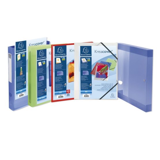 Exacompta Kreacover Semi-Rigid PP Display Book, A4, 60 pockets - Clear - Image 3
