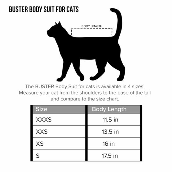 Buster Body Suit Easygo for Cats, X-Small, 38.5cm - Image 2