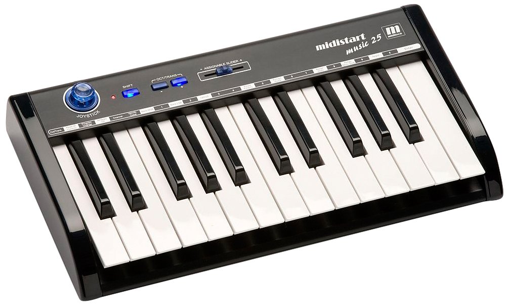 Miditech MIT-00112 Midistart Music 25 Pro Keys Keyboard, ZM-10000504, grau, Compact