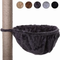 dibea KB00162, cat tree lounger diameter 40 cm (15,7"), extra deep, col grey
