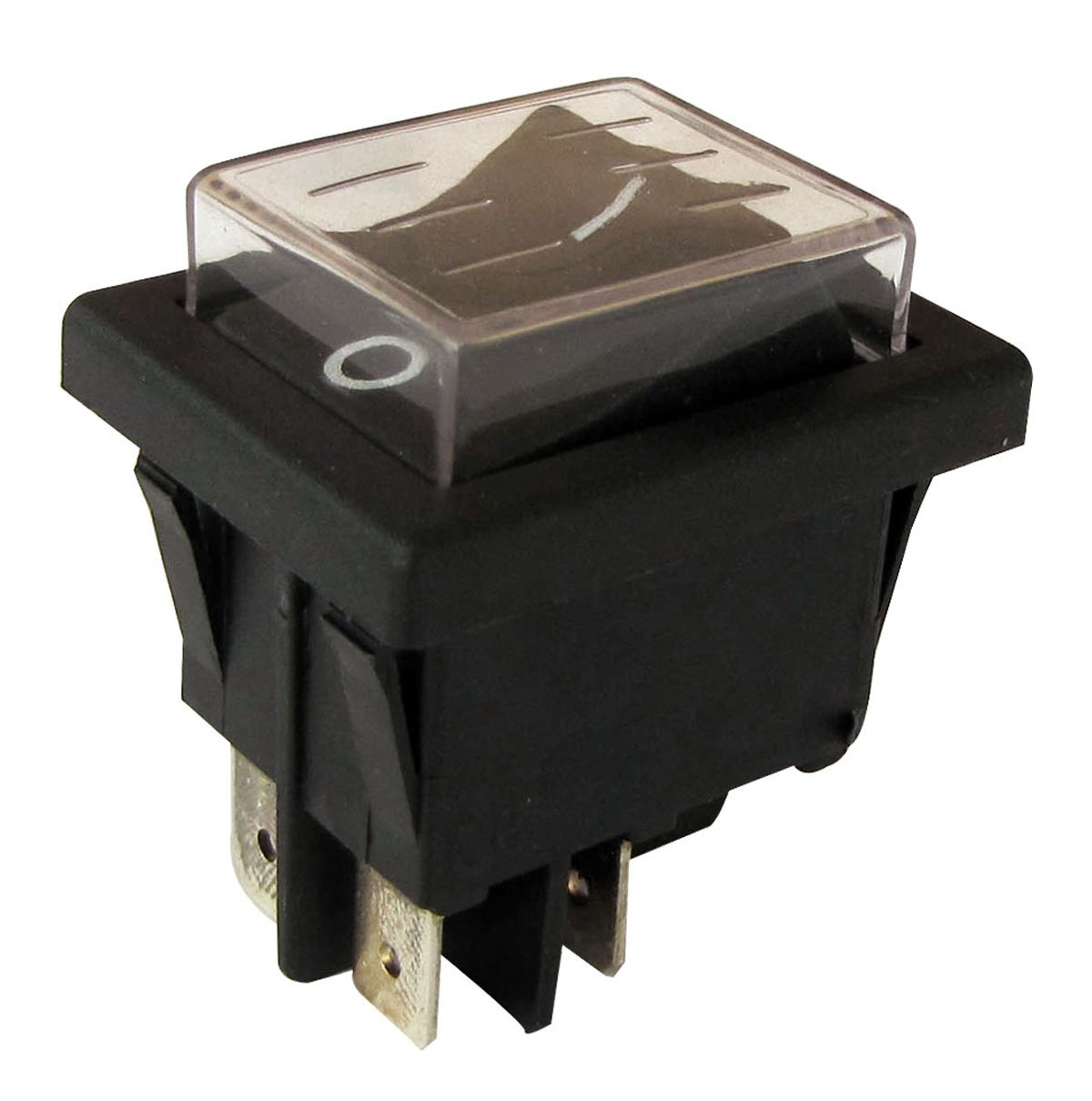 tibelec 551720 Black Rocker Switch for Outdoor Use