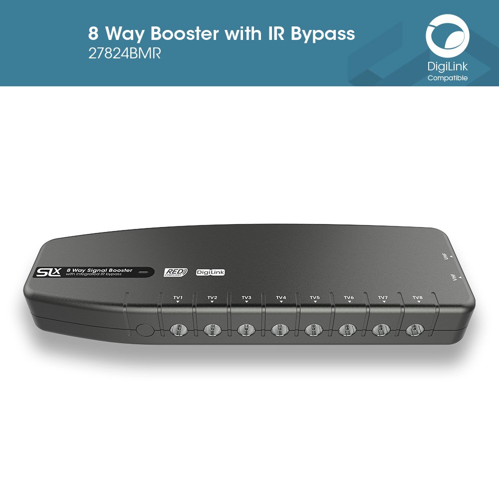 Signal Booster, SLx TV Amplifier 8 Output 27824BMR, Improve Picture Quality And Channel Reception - Image 3