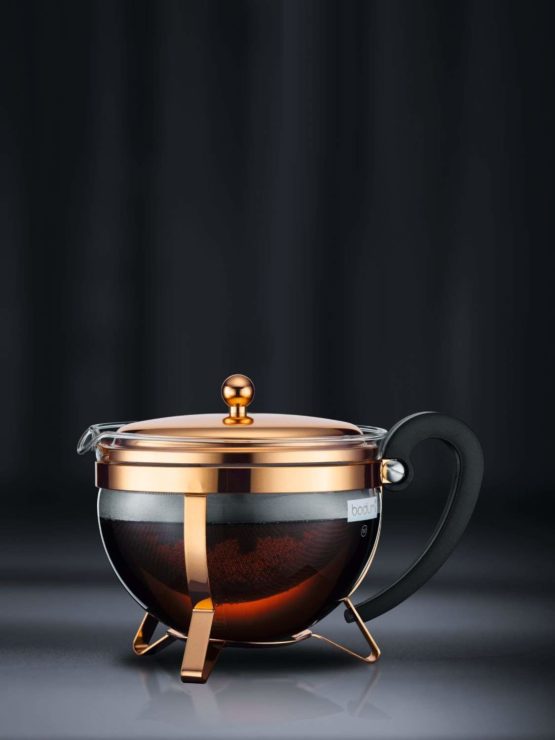 Bodum CHAMBORD Tea Maker (Stainless Steel Filter, Stainless Steel Lid, 1.3 L/44 oz) - Copper - Image 2