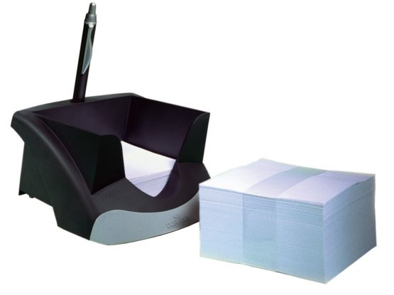 Durable Vegas 771401 Note Box with 500 White Notes - Black - Image 3