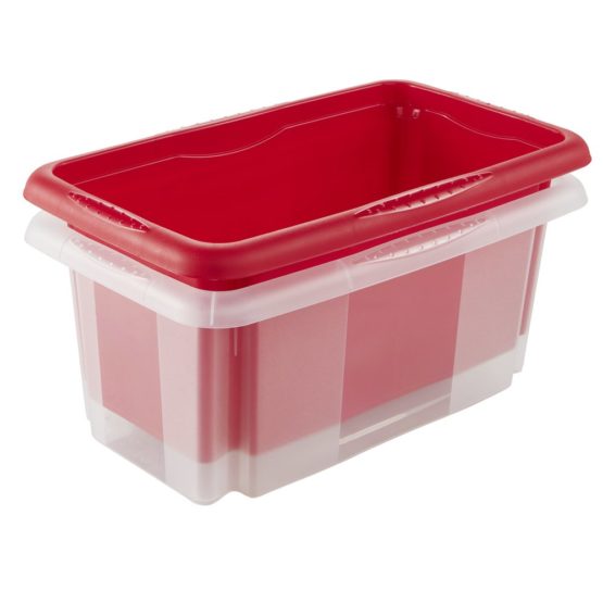 keeeper Storage Box with Turn Around Stacking system, 35x20.5x15 cm, 7 Litre, Emil, Transparent - Image 4