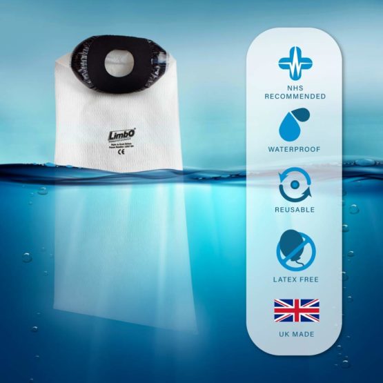 LimbO Waterproof Protectors Cast and Dressing Cover - Adult Half Arm (M60: 25-29 cm Above Elbow Circ.) - Image 4