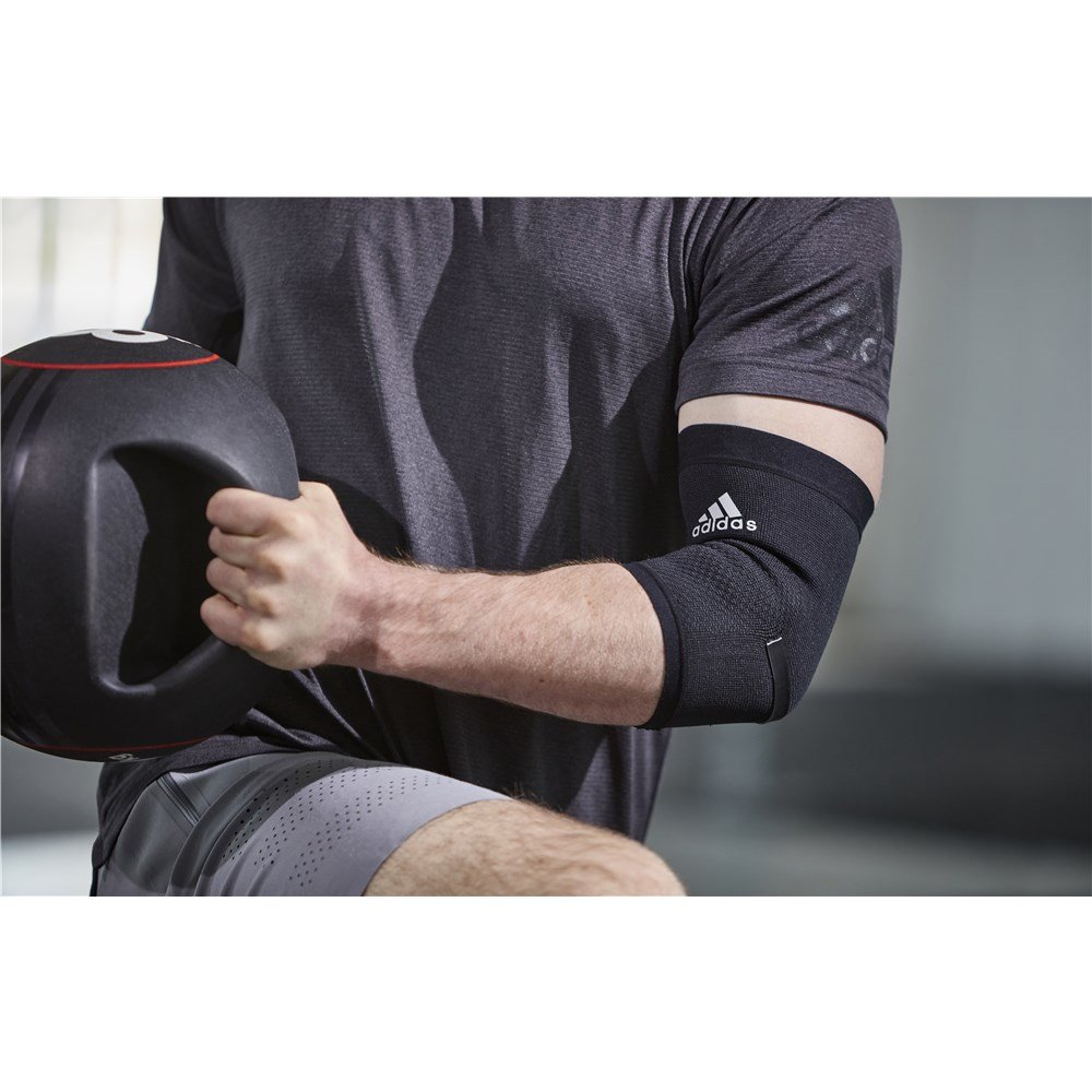adidas Performance Climacool Ellbogenbandage, Schwarz, L, White, L - 28 - 31 cm (around the elbow) - Image 2