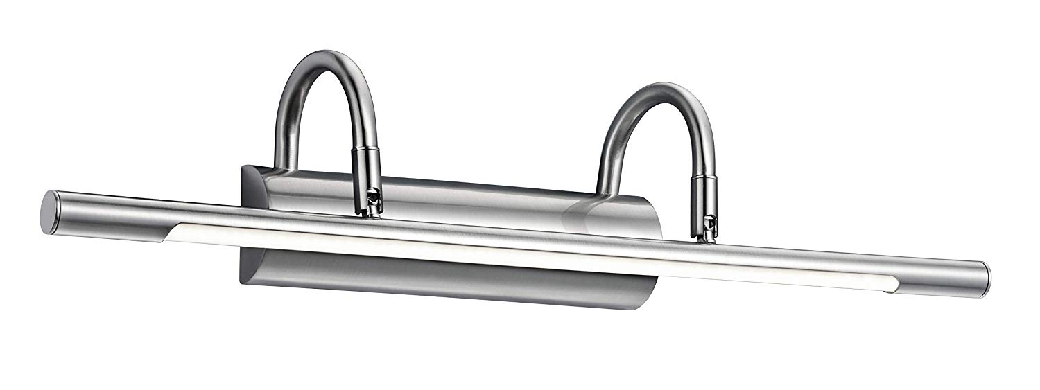 Trio Leuchten Cuadro 225210107 Wall Light Metal Nickel Matt with 8 Watt LED, Matte Nickel