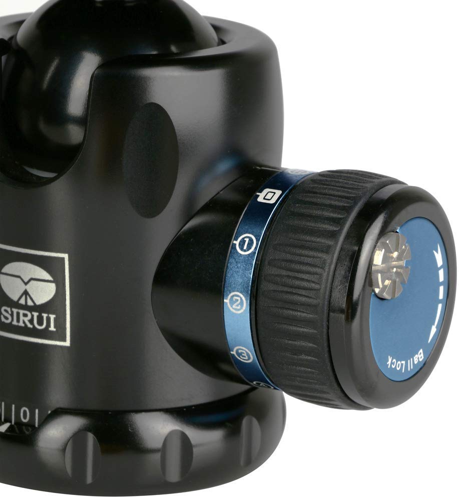 SIRUI K-10X Aluminium Tripod Ball Head 360° Rotating Panoramic Ballhead with TY-50X Arca Swiss Quick Release Plate and Bubble Level for Tripod Monopod DSLR Camera Load Capacity up to 20KG - Image 2