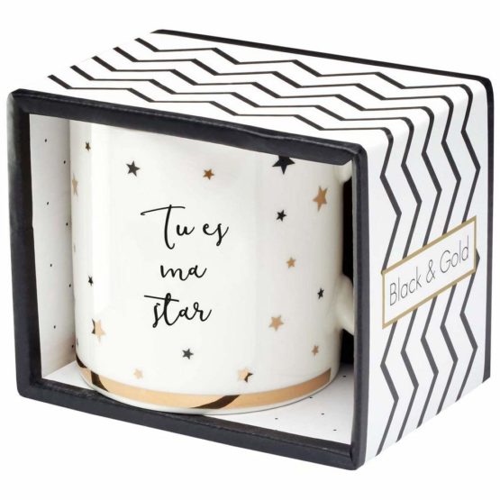 Draeger - Original Mug - Teacup to Offer as a Gift to Your Loved Ones - Coffee Cup in fine Porcelain - 350 ml 8 cm in Diameter x 8,5 cm in Height You are My Star - Image 2