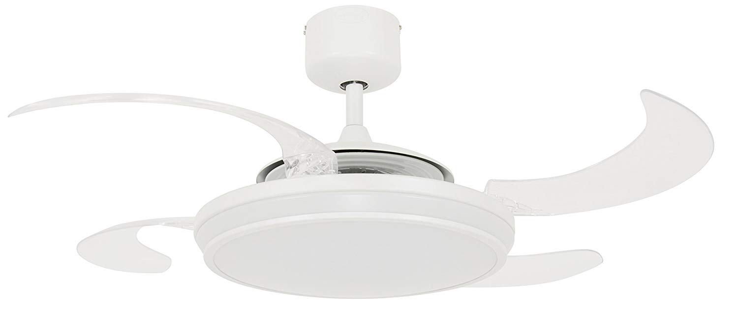 Fanaway Evo 1 LED, Acrylic Metal, White, 122 cm Durchmesser, 1 60 watts 240 Volts