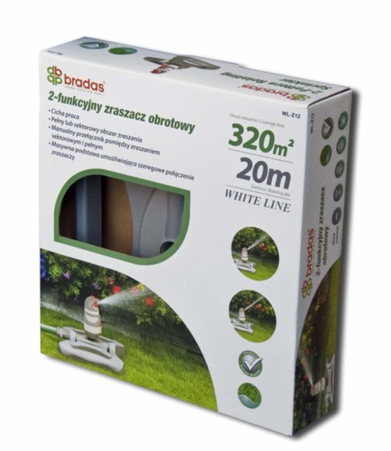 Bradas Layflat WL Z12 320 M² Sprinkler Sprinkler Irrigation Sprinkler Sprinkler, Garden Rotating Sprinkler, grau, 10 x 10 x 10 cm - Image 4