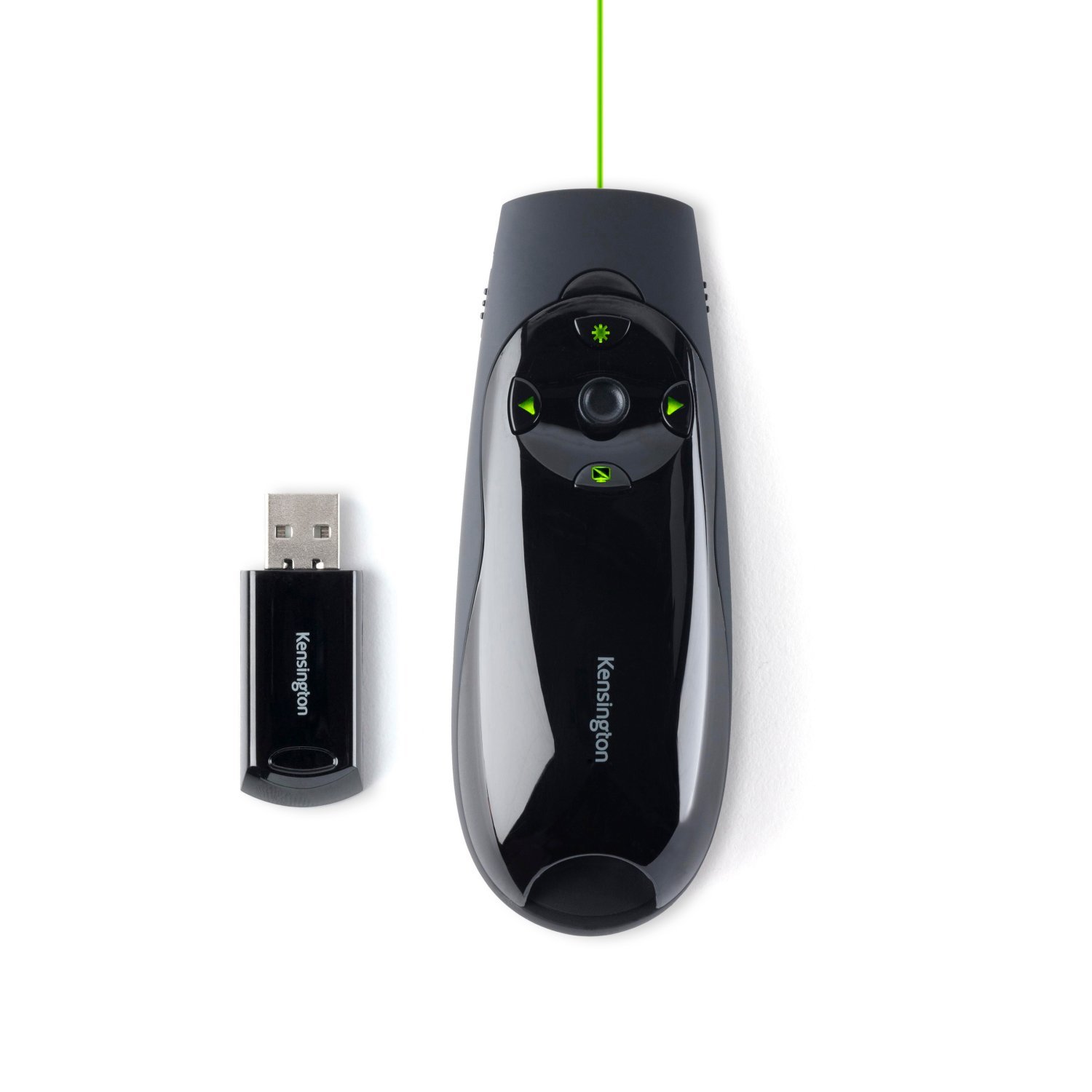 Kensington Presenter Expert Green Light Wireless Presenter with Cursor Control, Joystick and Backlight Buttons - Black - Image 2