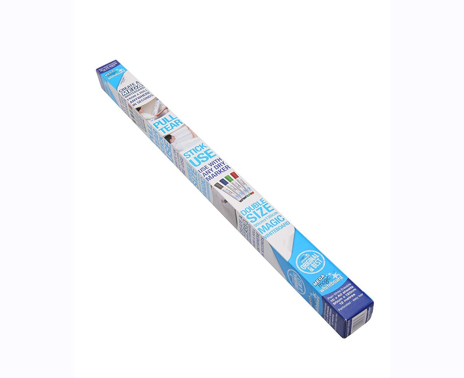 Magic Whiteboard Sheets Stick on Wall, A0 Static & Portable White Board, Large Whiteboard for Walls Doors, Windows, Fridges