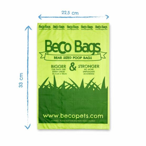 Beco Strong & Large Poop Bags - 270 Bags (18 Rolls of 15) - Unscented - Dispenser Compatible Dog Poo Bags - Image 2
