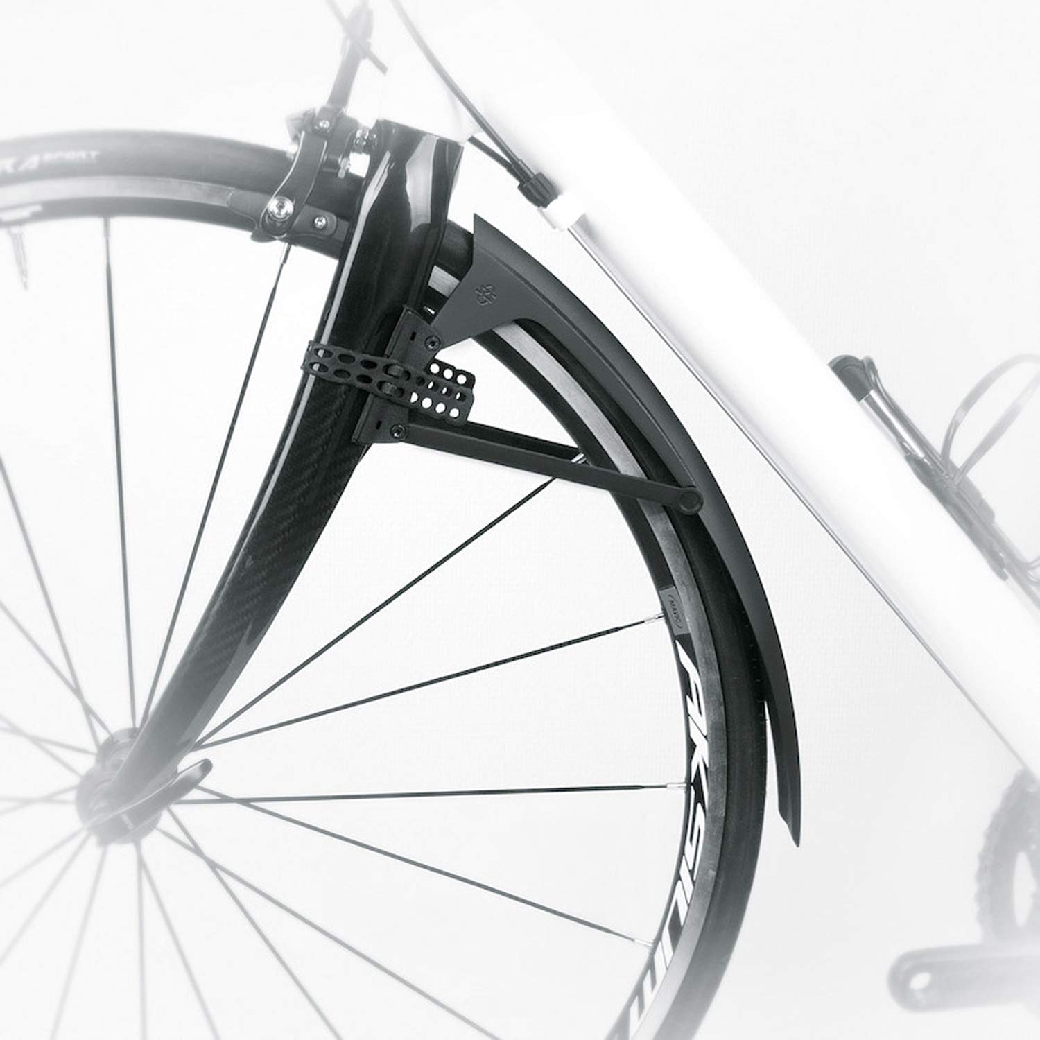 SKS GERMANY S-BOARD front mudguard for road bikes (optimum splash protection made of impact-resistant high-performance plastic - Image 3