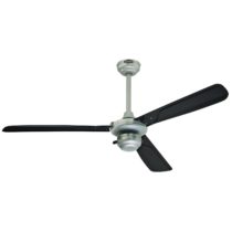 72417 Colosseum 90 cm Brushed Nickel Indoor LED Ceiling Fan, Dimmable LED Light Kit with Opal Frosted Glass