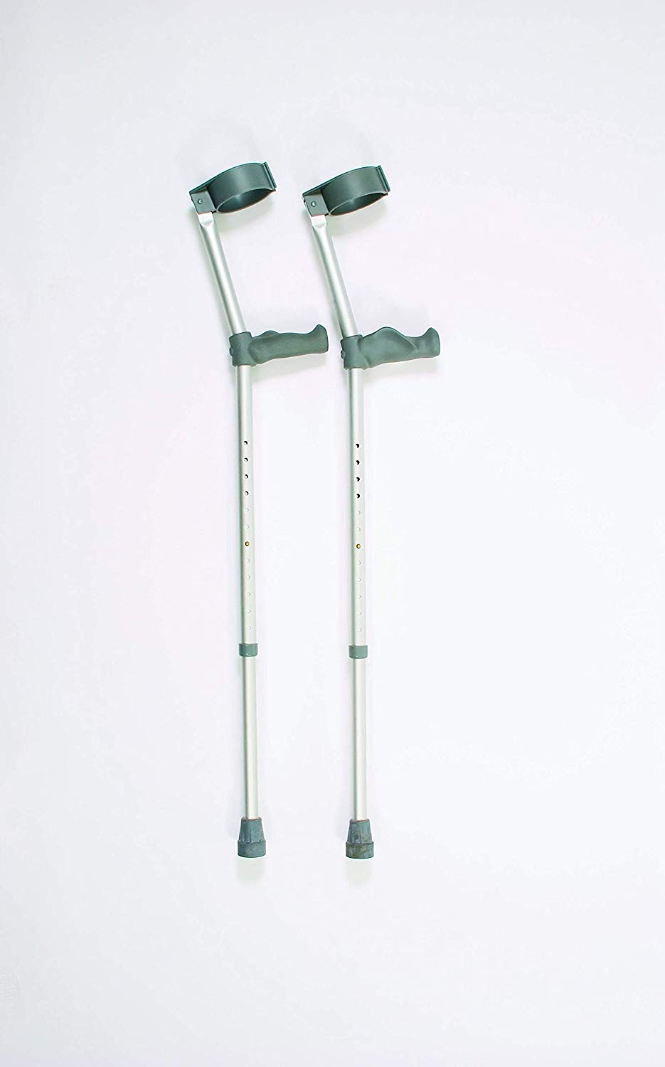 Days Ergonomic Handle Forearm Crutch, Double Adjustable Extra Long 83-110cm (32½-43½"), Lightweight Aluminium Walking Aid