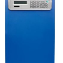 Alco-Albert 5518 Clipboard with Solar Calculator, DIN A4, Scale, Blue