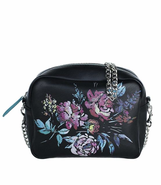 Starlite Shop Bandolera Valeria Mazza Design, negro, Women’s Top-Handle Bag, Black, 5x14x19 cm (W x H L)