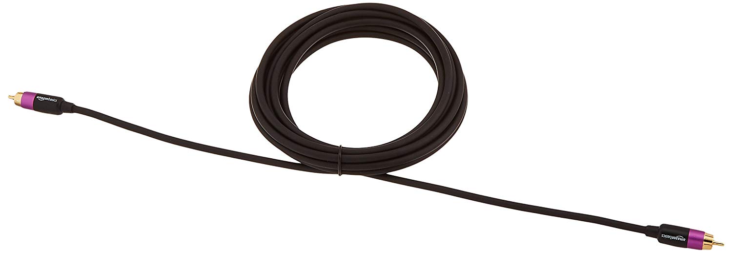 AmazonBasics Subwoofer Cable 4.6 meters BigaMart
